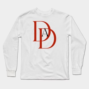 Dad-Devil (text only, red/black) Long Sleeve T-Shirt